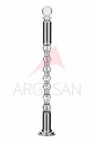 2711 Astana Plexiglass Newel with Bubbly