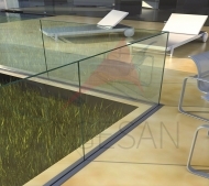 CA50 In Floor Glass Supporting System