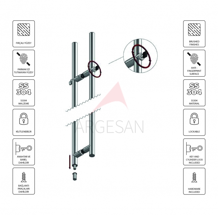 Lockable Pull Handle Images